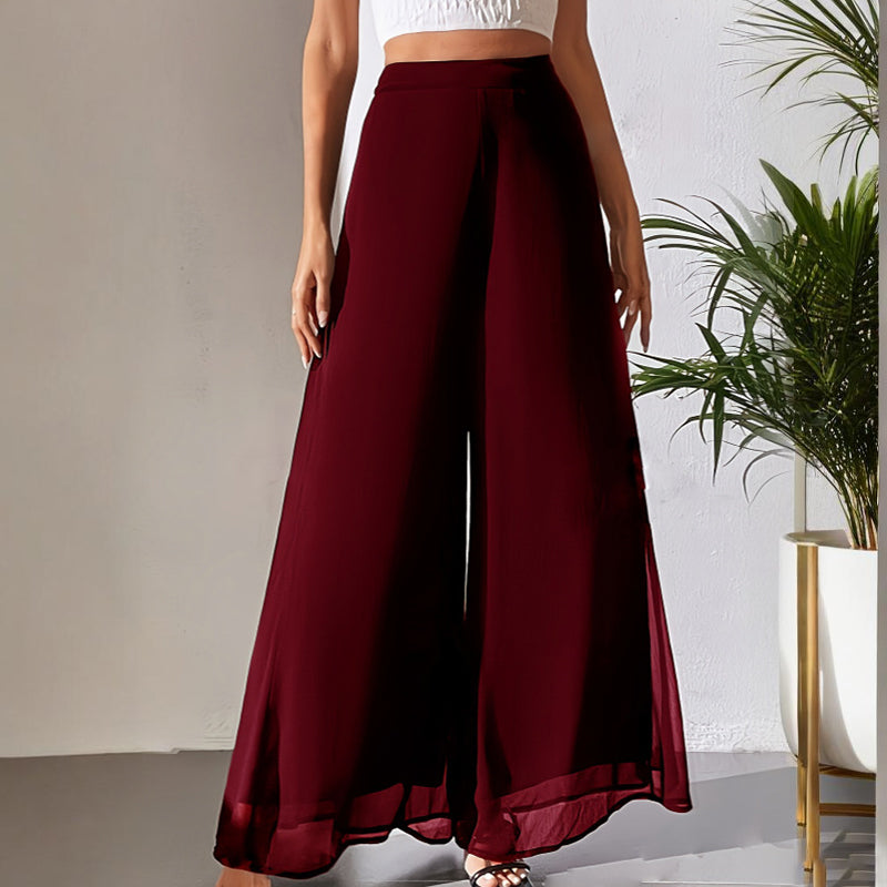 New Product Promotion 50%OFF⏰-Women's Flowy Chiffon Wide-Leg Pants