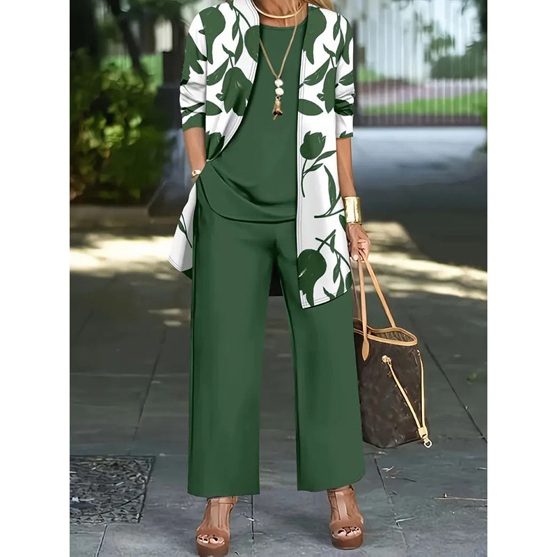 Women's Casual Comfortable 3-Piece Outfit Set