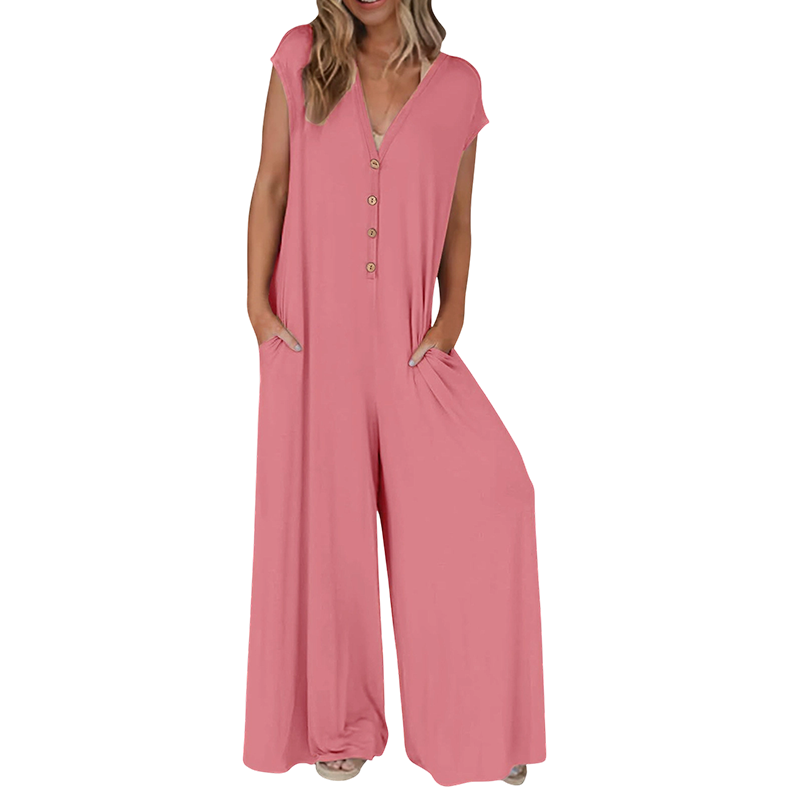 Women’s Loose Fit Wide Leg Jumpsuit