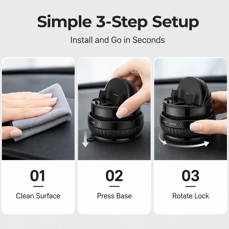⌛Limited-Time Offer-360 Rotating Dashboard Phone Mount