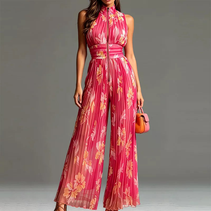 ⏳🔥LIMITED-TIME 50% OFF! ⏰Flowing Pleated Jumpsuit