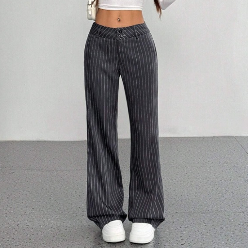 ๐ Women's Striped Flared Dress Pants โ Flattering Fit Meets Effortless Elegance