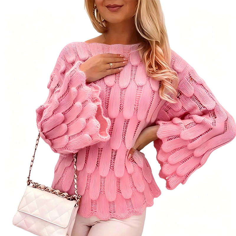 🍁New Fall Collection-Women's Hollow Out Slouchy Knit Sweater