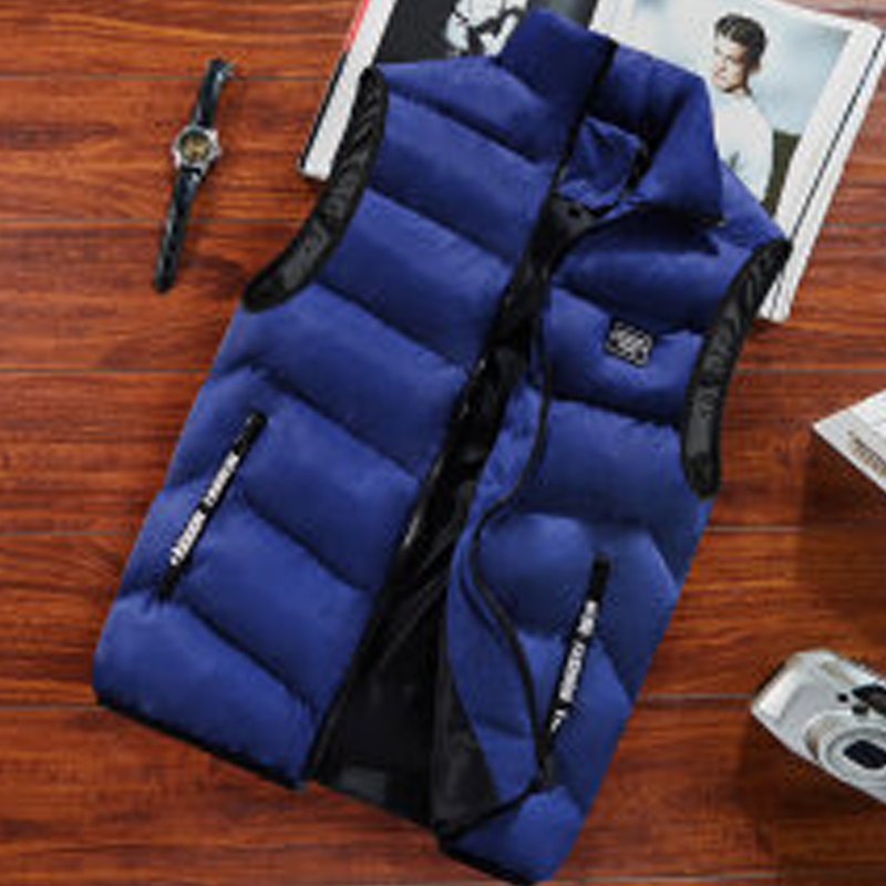 Men's Padded Stand Collar Vest