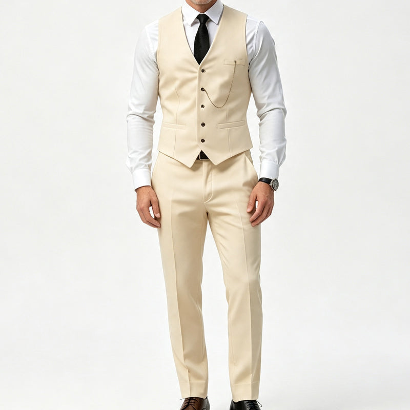 Men's Slim Fit 3-Piece Formal Suit Set