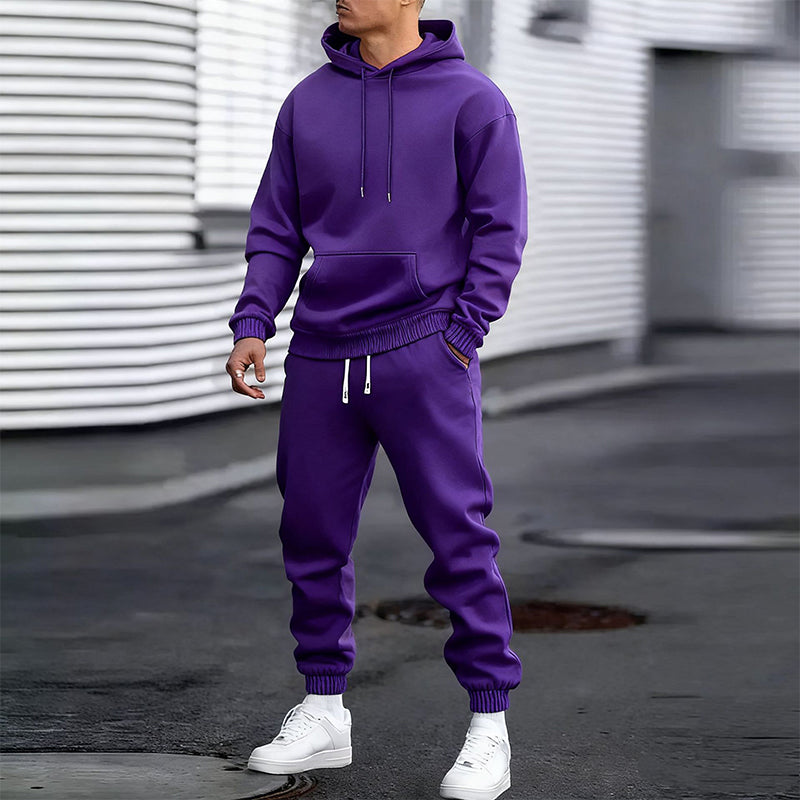 Men's Casual Hoodie & Sweatpants 2-Piece Set