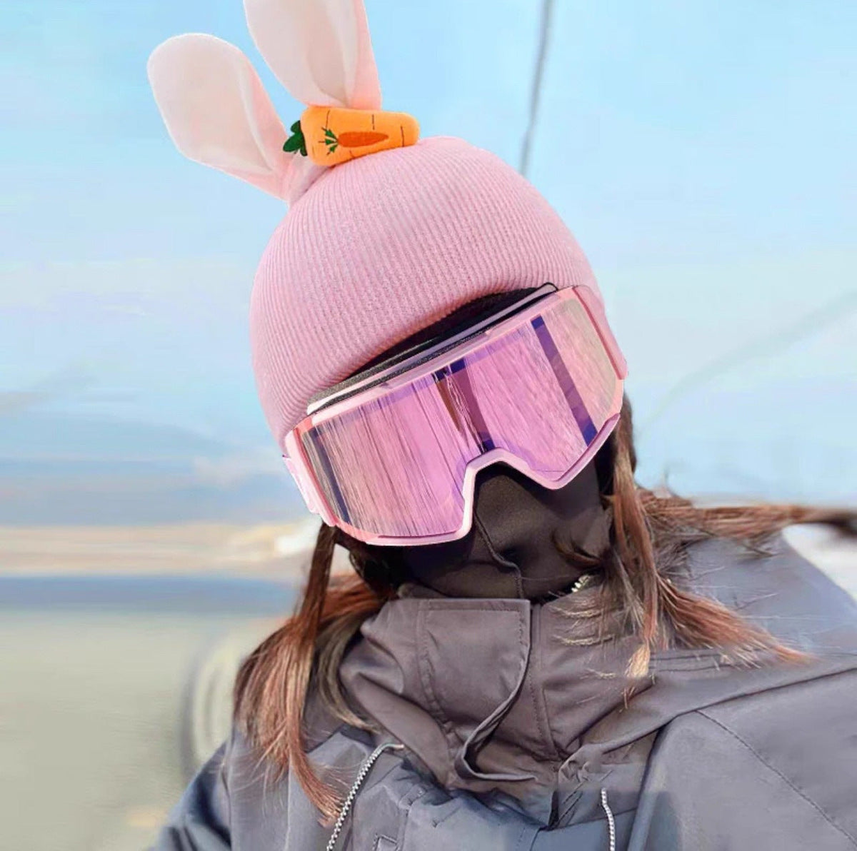 Cute Knitted Cartoon Helmet Cover