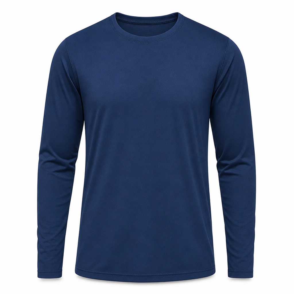 Men's Quick-Dry Crew Neck Long Sleeve Shirt