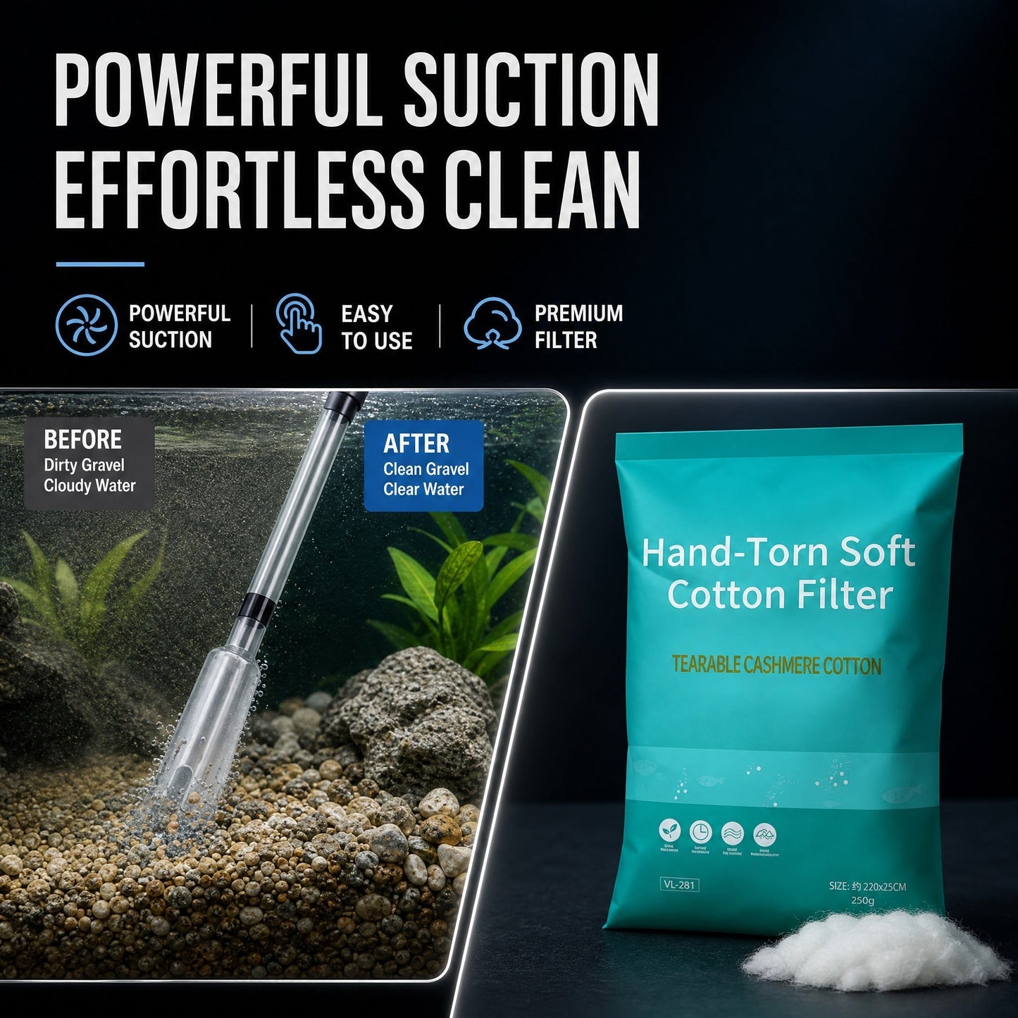 🎉50% off ✈️FREE SHIPPING🔥 Electric Aquarium Gravel Cleaner✨
