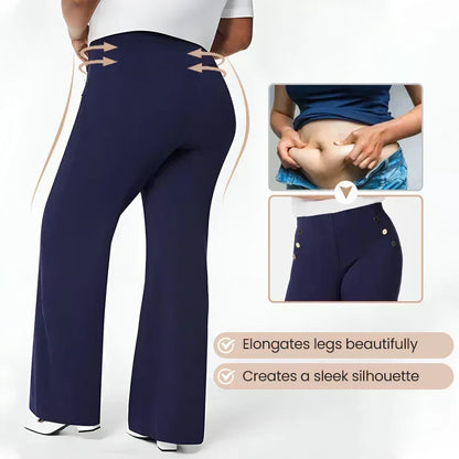 👖 50% OFF NOW! ✨ High-Waist Wide Leg Pants – Figure-Flattering, 3 Adjustable Lengths & Super Stretch 🏃‍♀️