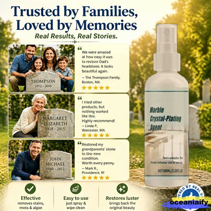 🔥Graveyard Moss Cleaner-Multi-functional stain remover spray-professionally removes moss and dirt from tombstones, stone cleaner