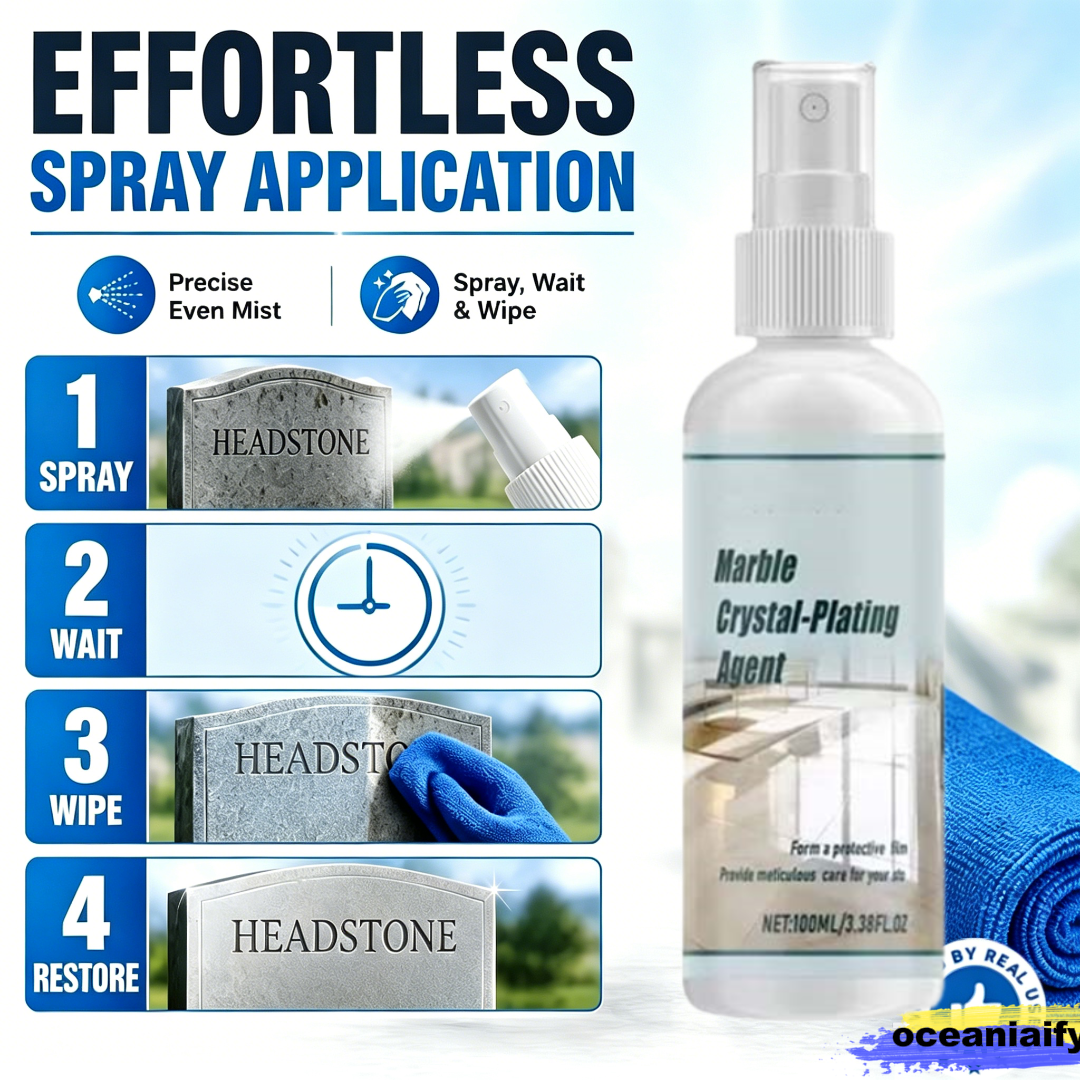 🔥Graveyard Moss Cleaner-Multi-functional stain remover spray-professionally removes moss and dirt from tombstones, stone cleaner