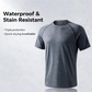 Men's Crew Neck T-Shirt with Raglan Short Sleeves