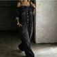 Limited-time offer-Loose Fit Wide-Leg Overall Jumpsuit with Pockets