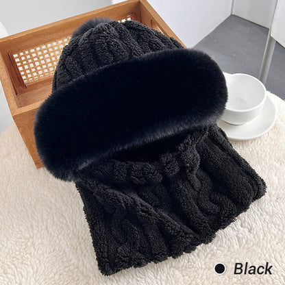 🔥🎅Christmas Hot Sale✨🎁55% OFF!!!⚡Women's Winter Warm Windproof Plush Scarf Hat❄️✨
