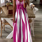 👗50% OFF Striped Spaghetti Strap Dress, Slim & Airy