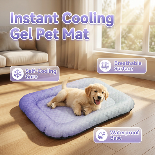 💖❄️Pet Cooling Mat for Dogs & Cats 🐾 Naturally Cool Ice-Silk Pad • Breathable, Washable & Soft 🌿  For Floors, Sofas & Car Travel • Multiple Sizes • Gradient Colours ☀️🐶🐱
