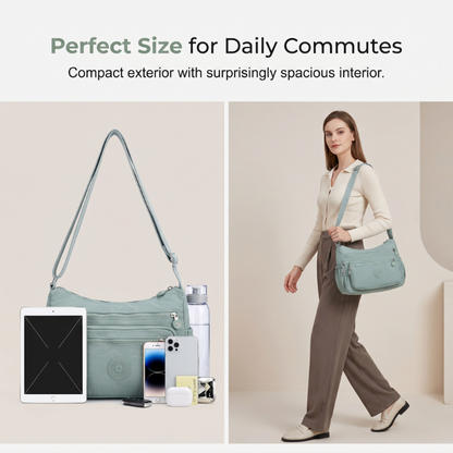 ⌛Limited-Time Offer-Lightweight Multi-Pocket Nylon Crossbody Bag – Lightweight, Water-Resistant & Perfect For Everyday Adventures 👜