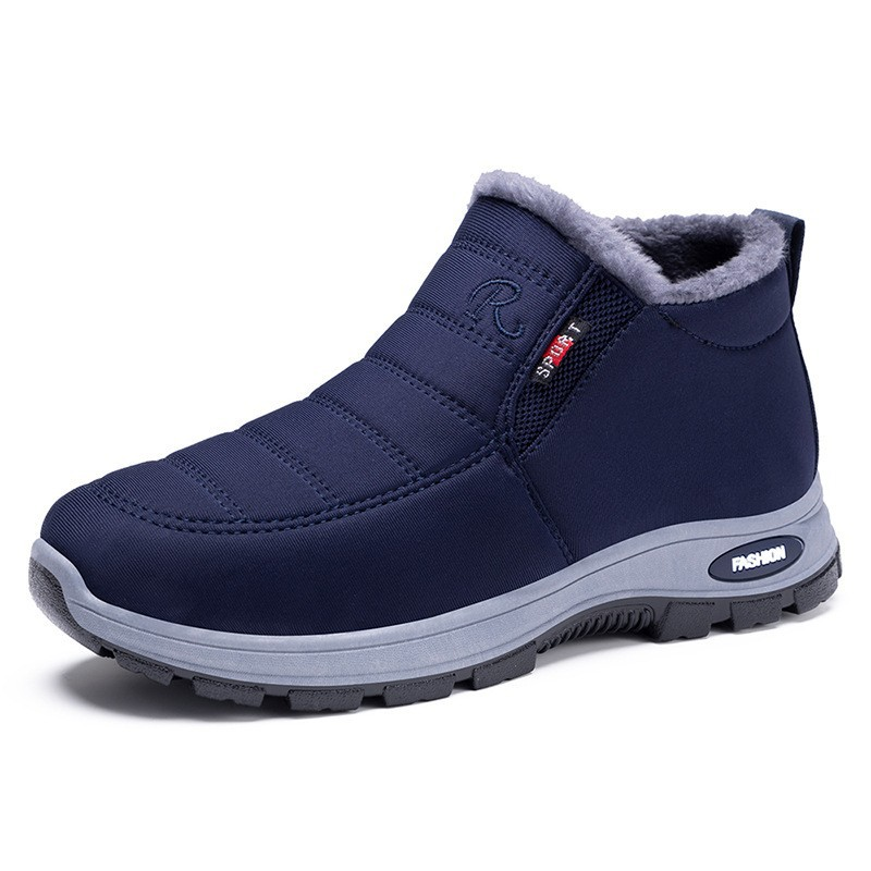 ❄️ Cold-Weather Comfort | Men's Warm Plush-Lined Slip-On Snow Boots