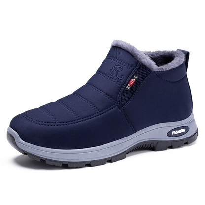 ❄️ Cold-Weather Comfort | Men's Warm Plush-Lined Slip-On Snow Boots