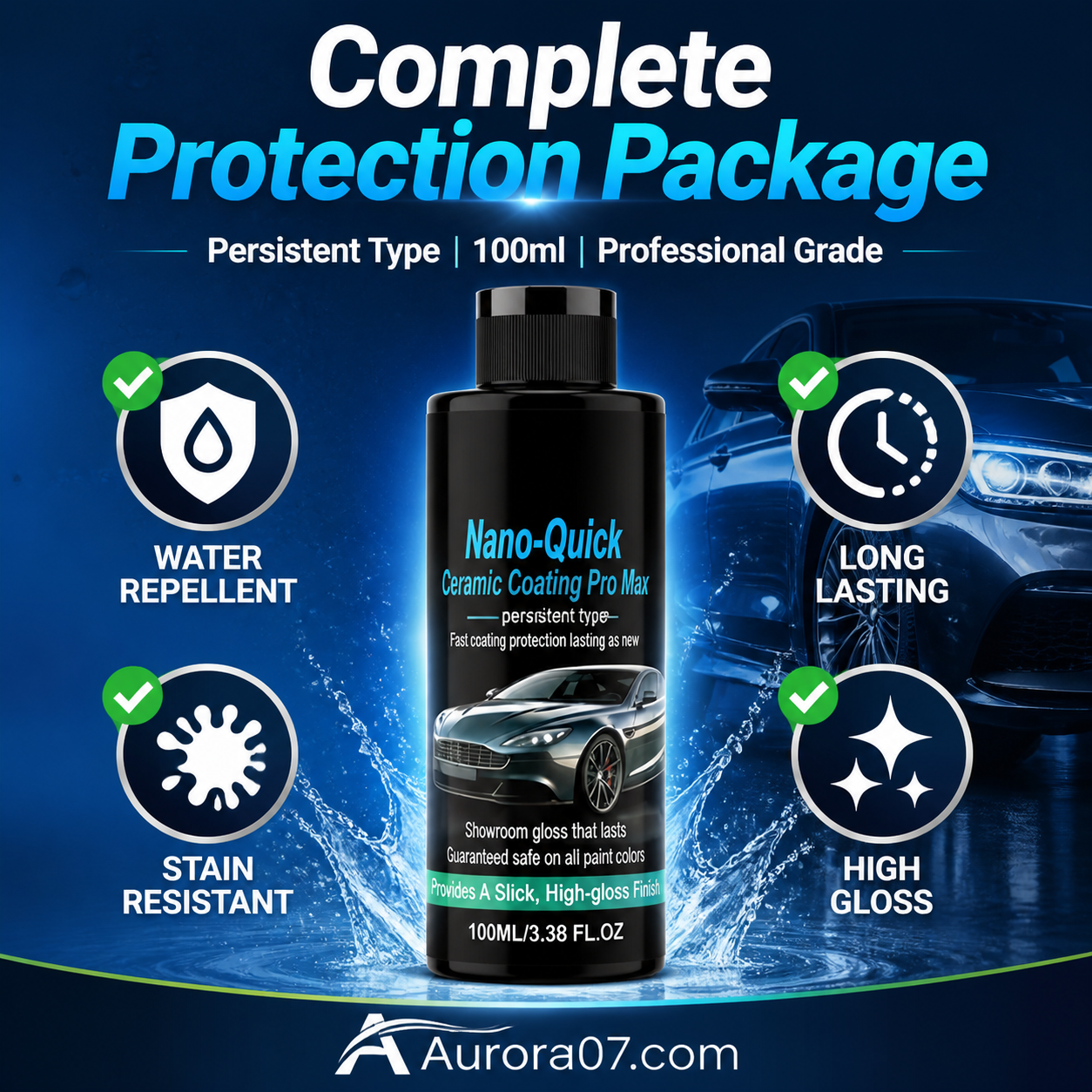 💐50% OFF! High-Gloss Nano Ceramic Spray – Mirror Shine & Long-Lasting Protection ✨🚗【Limited Offer】