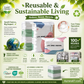 ⏰⌛Buy 5 Get 5 Free🧳No‑Pump Vacuum Storage Bags – Press & Seal, No Pump Needed. Saves 80% Space, Keeps Clothes Dry & Dust‑Free