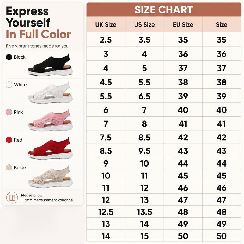 Women's Breathable Mesh Open-Toe Sandals