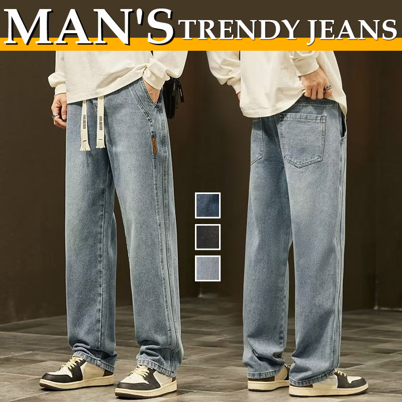 Men's Loose Straight Jeans👖