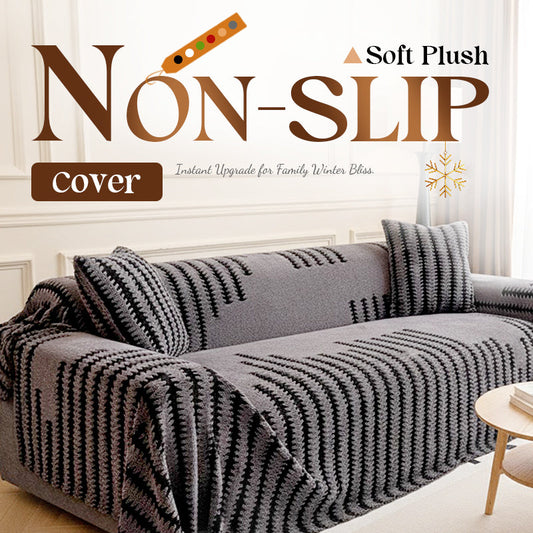 🔥Soft Plush Non-Slip Couch Cover