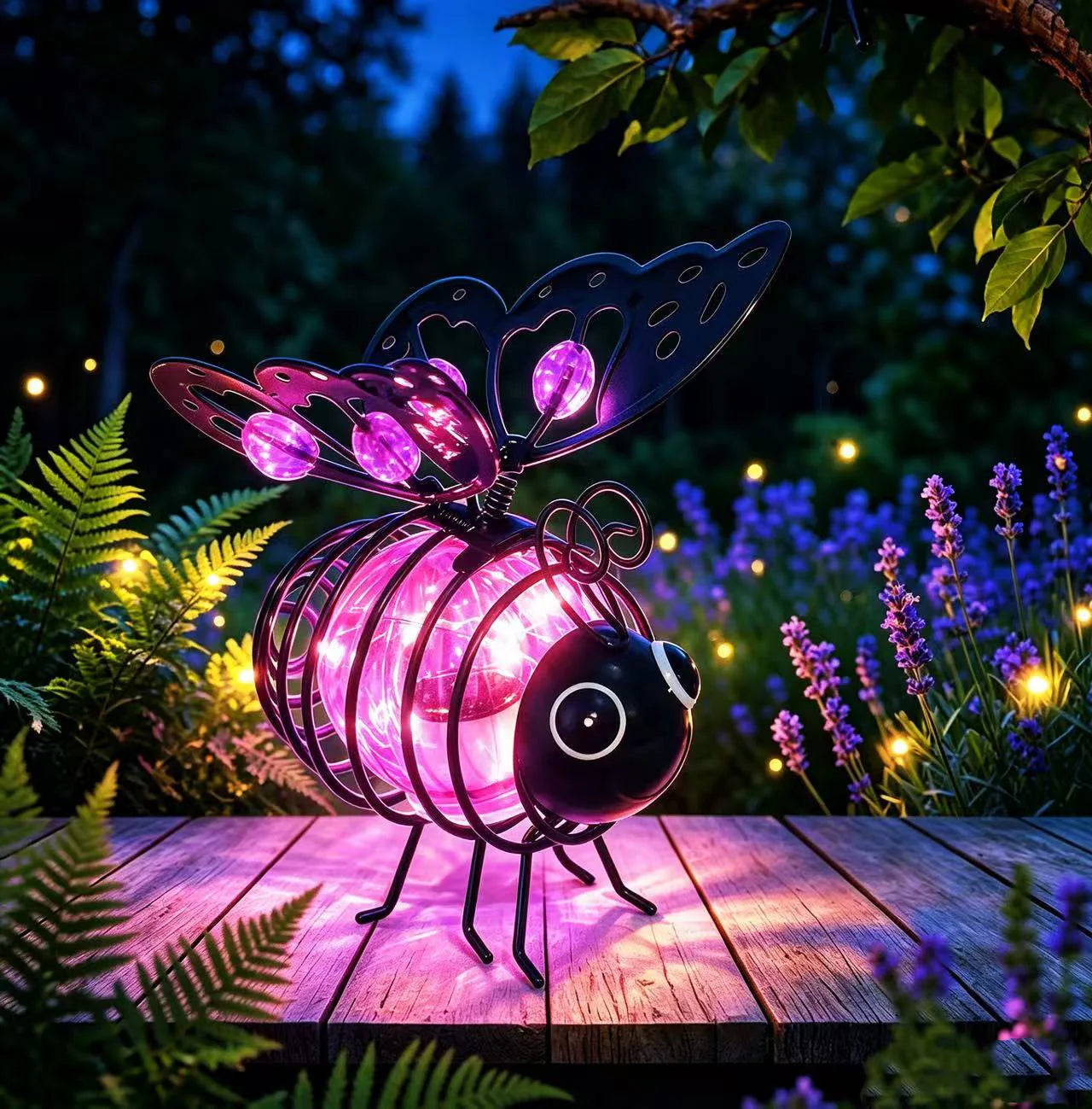 🐝Outdoor Hanging Solar Bee Light - Perfect Gift For Plant Lovers Moms Or Literally Anyone Who Smiles❤️