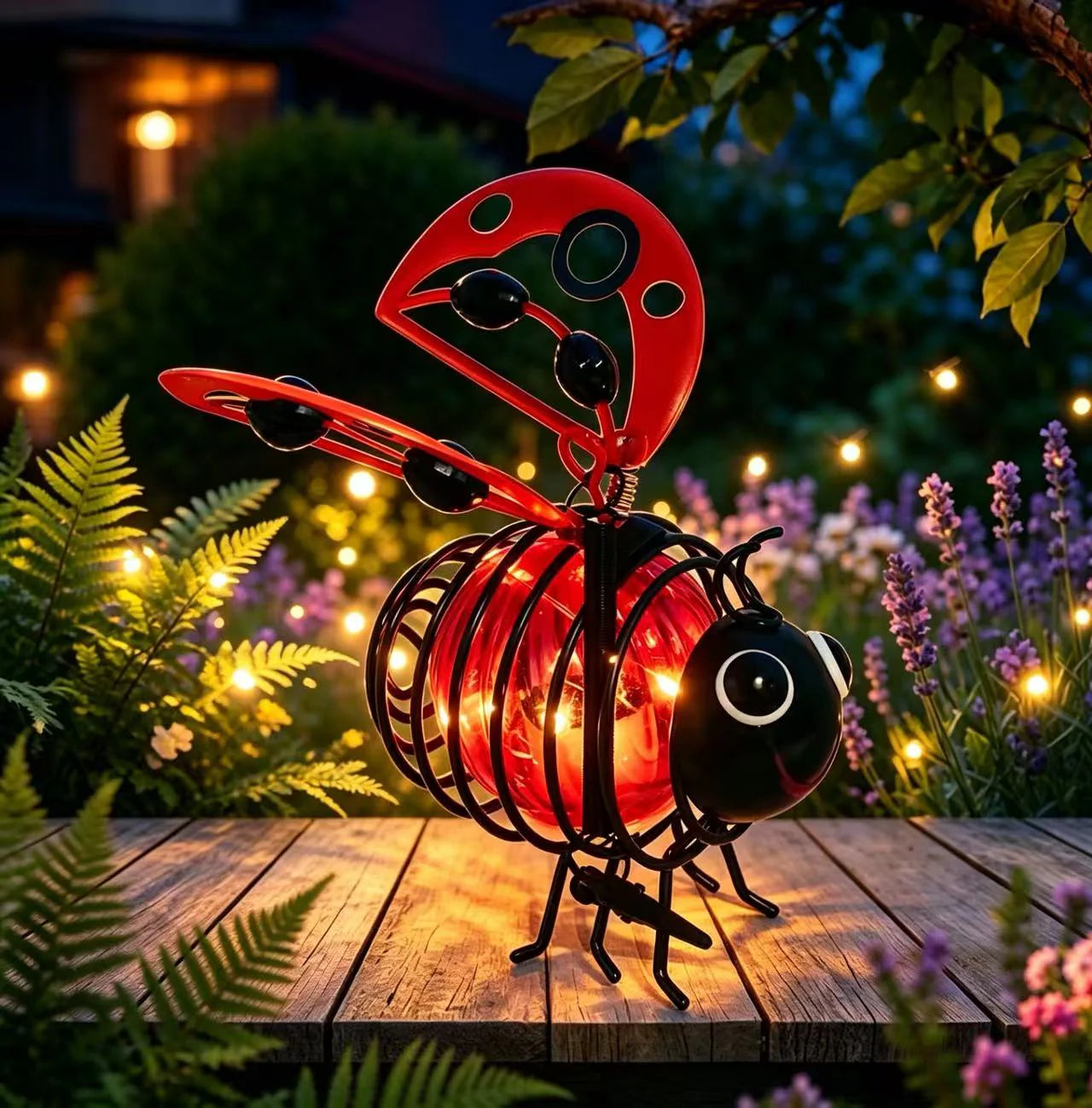 🐝Outdoor Hanging Solar Bee Light - Perfect Gift For Plant Lovers Moms Or Literally Anyone Who Smiles❤️