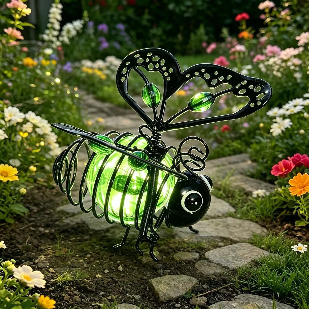 🐝Outdoor Hanging Solar Bee Light - Perfect Gift For Plant Lovers Moms Or Literally Anyone Who Smiles❤️