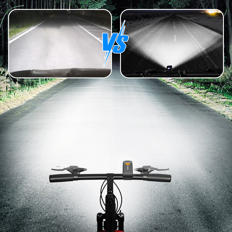 💥 BUY 1 GET 1 FREE! 🚴‍♂️ LED Waterproof Rechargeable Bike Headlight with Clip – Bright & Durable ✨