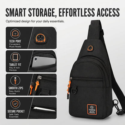 ⌛Limited-Time Offer-Waterproof Multi-pocket Crossbody Sling Bag