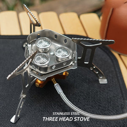 📢📢Camping Gas Burner – 5800W, Piezo Ignition, Windproof 🔥