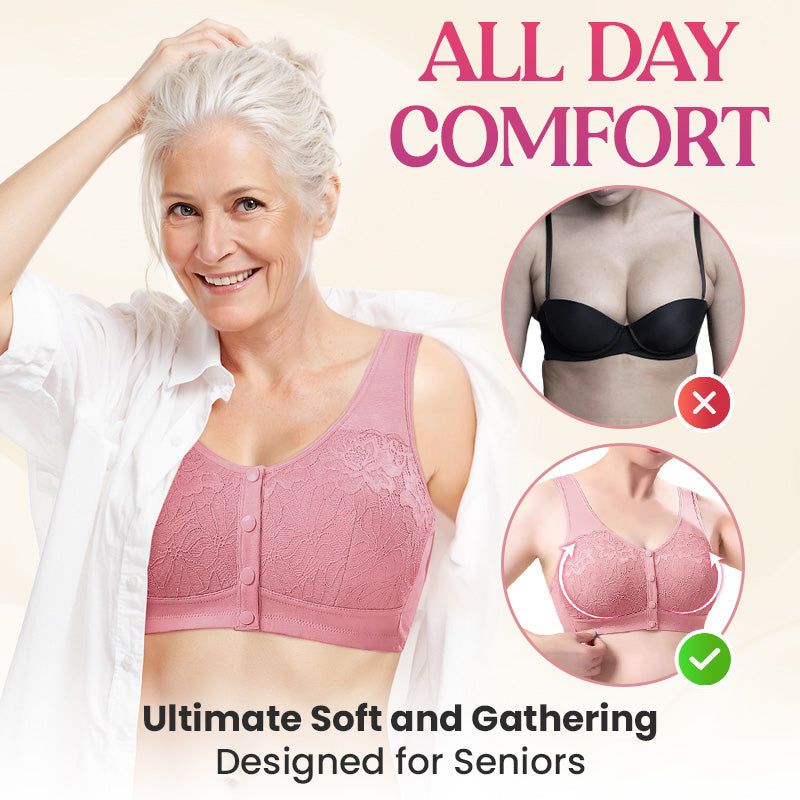 ⏳Limited-time 50% off⏰Comfortable Wireless Shaping Front-Fasten Bra👙