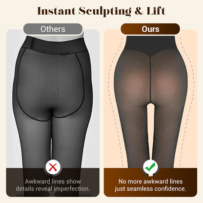 🔥Limited time HOT SALE 50% OFF!!🔥 50K+ SOLD! ❄️ One-Seam Pile-Lined Shaping Tights ✨ Stay Warm, Look Snatched 💕