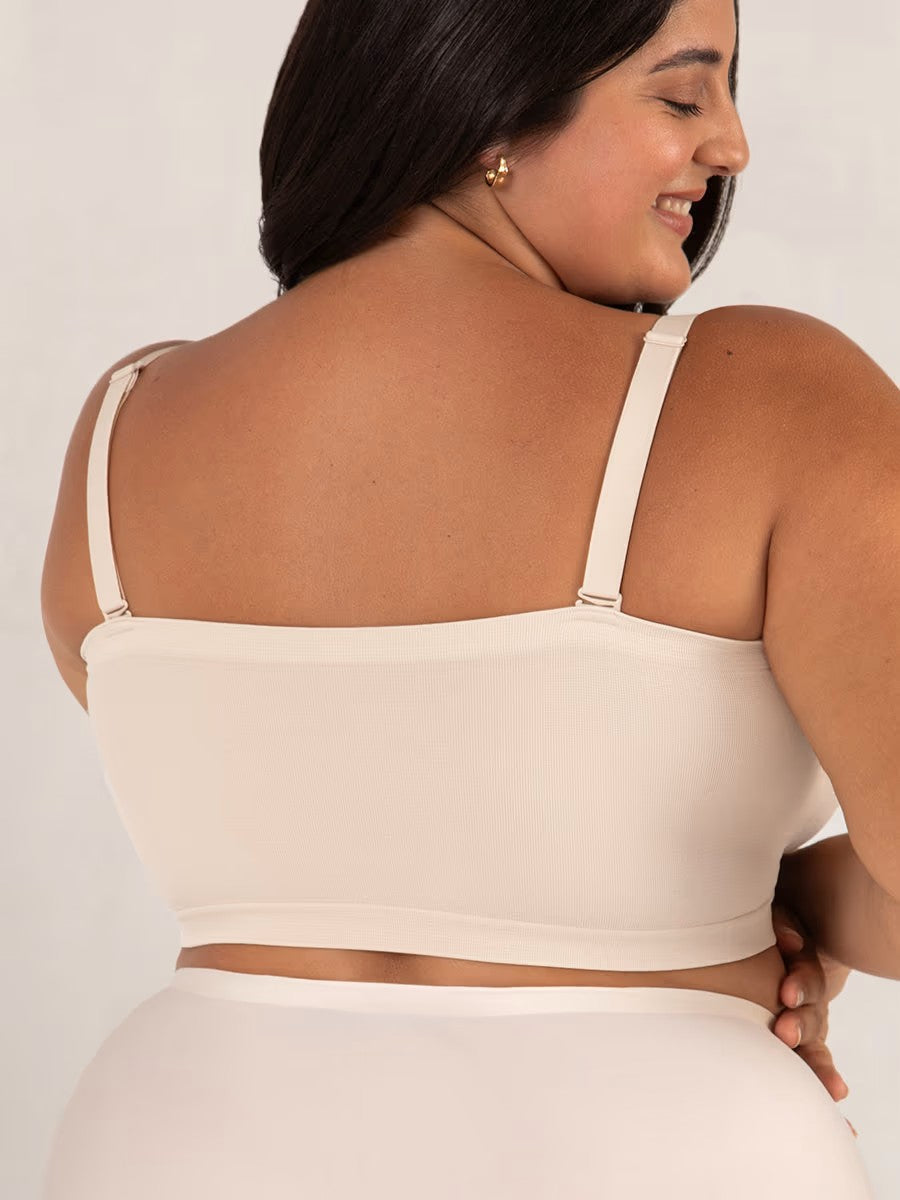 ⛱️Last Day Special Price $19.99!!🤩🔥Convertible Strapless Bandeau Bra with Wireless Comfort, Anti-Slip Grip & Removable Straps
