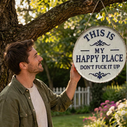 “This Is My Happy Place” Door Sign
