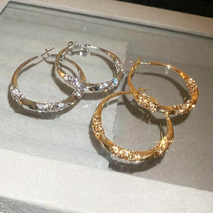 💖Circle Earrings with Zirconia