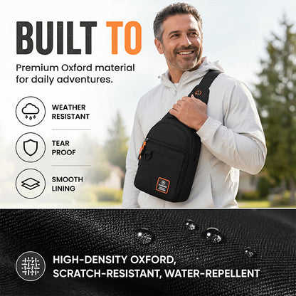 ⌛Limited-Time Offer-Waterproof Multi-pocket Crossbody Sling Bag