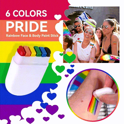🏳‍🌈BUY 1 GET 1 FREE 😍!!!EACH ONLY NEED $1.41 🏳‍🌈Rainbow Face Body Paint