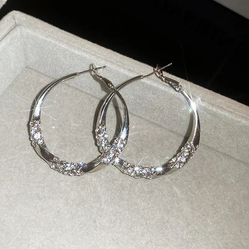 💖Circle Earrings with Zirconia