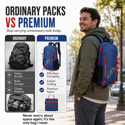 🏆 Last Week Special Price ! 🎒Foldable Waterproof Camping Backpack
