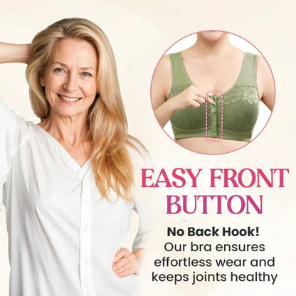 ⏳Limited-time 50% off⏰Comfortable Wireless Shaping Front-Fasten Bra👙