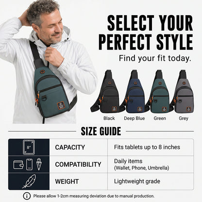 ⌛Limited-Time Offer-Waterproof Multi-pocket Crossbody Sling Bag