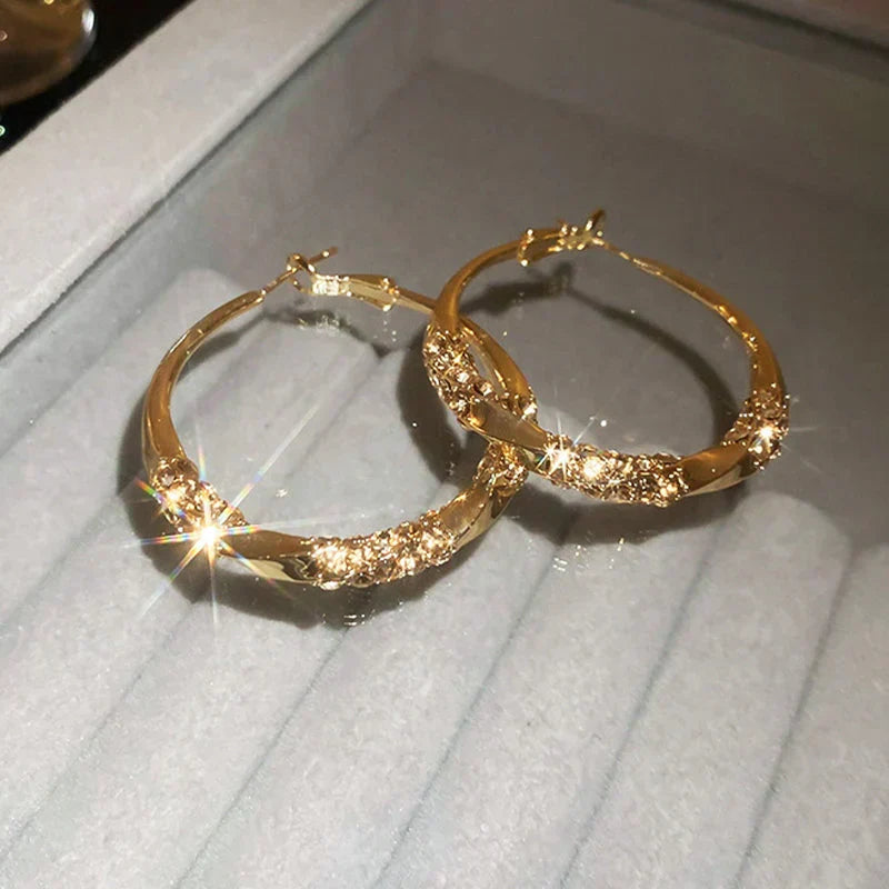 💖Circle Earrings with Zirconia