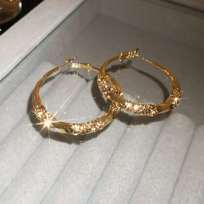 💖Circle Earrings with Zirconia