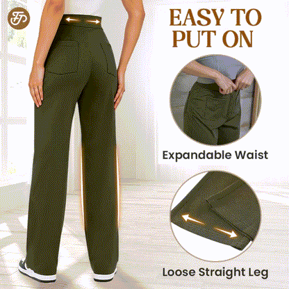💖LAST DAY SALE 50% OFF💖2026 Women's New Type Casual High Waist Stretch Pants
