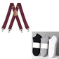 📢📢High elasticity Men's X-Back Suspenders with Hook Clips